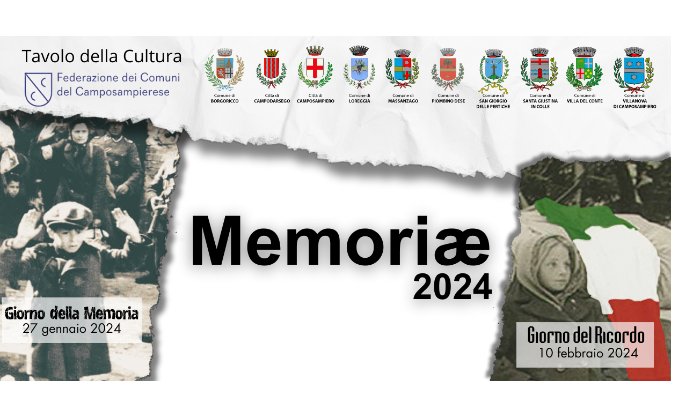 MEMORIAE 2024 - Giorno della Memoria e del Ricordo