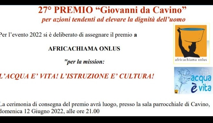 27° Premio “Giovanni da Cavino”